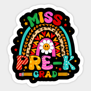 Kids Girl Miss Pre-K Grad Graduation Girl Last Day Of School Sticker